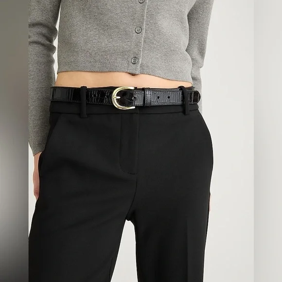 NWT Crew Cameron slim cropped pant in four-season stretch